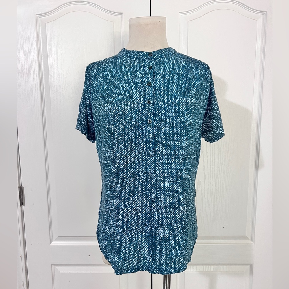 Mauve by Anthropology Button Loose Fit Blouse - sz M